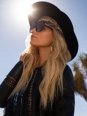Stylish Butterfly Sunglasses - Black