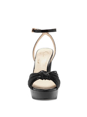 Immie Platform Sandal - Black Snake