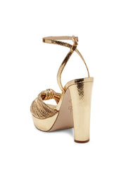 Immie Platform Sandal - Gold Snake