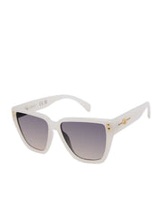 Star Studded Cat Eye Sunglasses - Cream