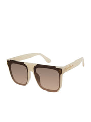 Oversized Square Sunglasses - Cream