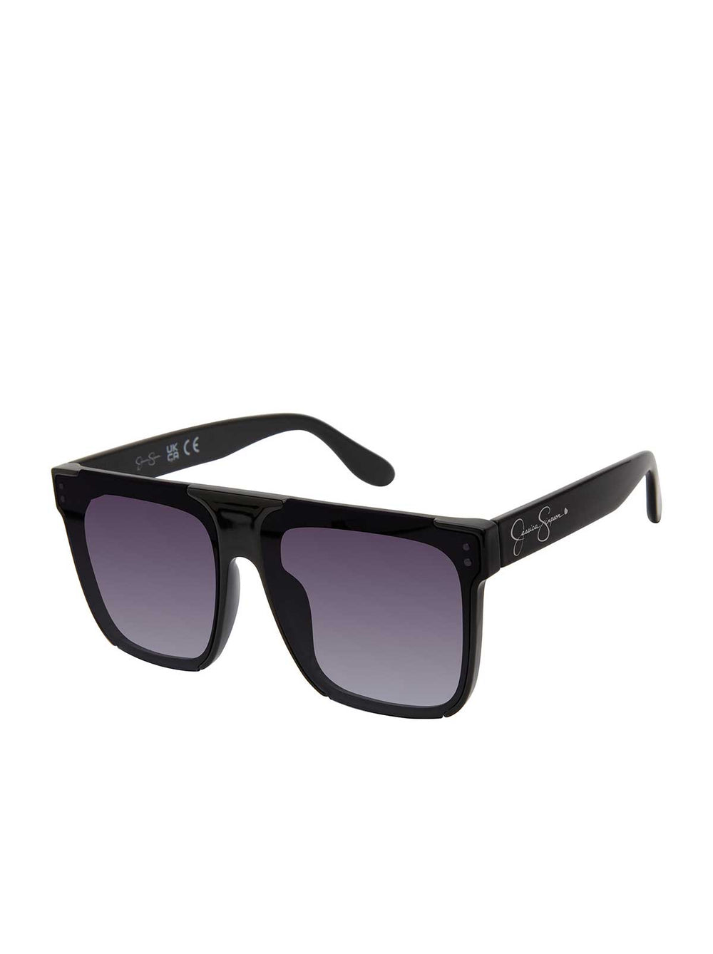 Oversized Square Sunglasses - Black