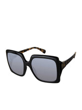Square Sunglasses - Black & Oatmeal
