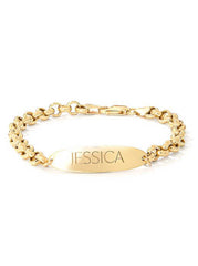 Personalized ID Bracelet - 18K Gold Plated