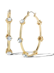 Large Hoop Crystal Earrings
