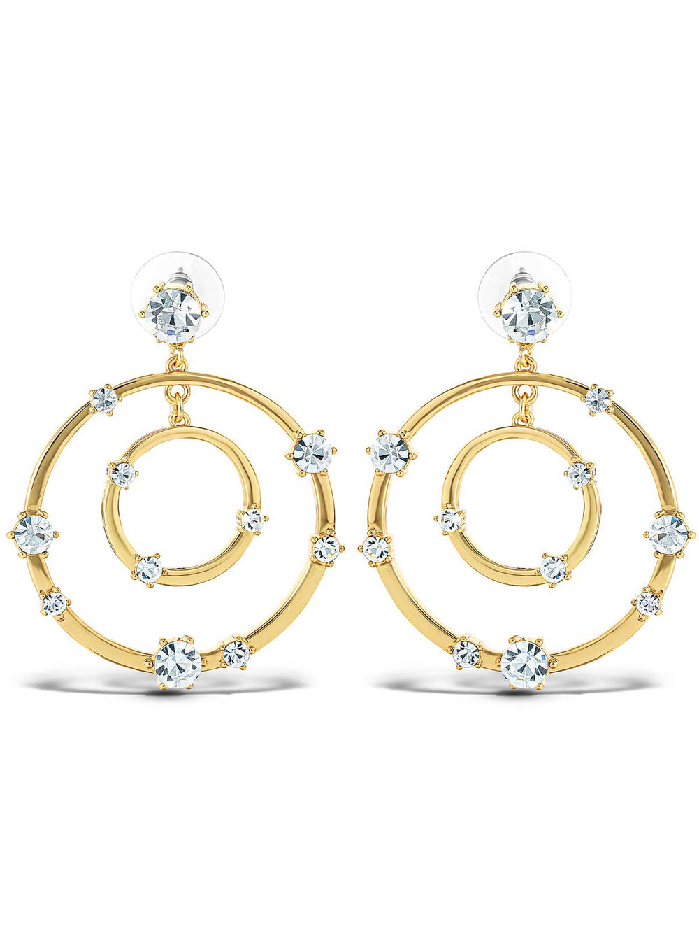 Orbital Crystal Drop Earrings
