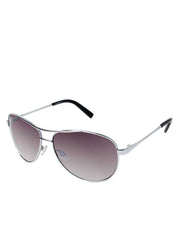 Iconic Aviator Pilot Sunglasses with Bifocal Readers - Silver