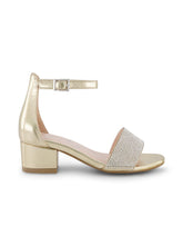 Girls' Pearl Stone Dress Heel - Gold