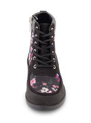 Girls' Daria Lace Moto Boot - Black