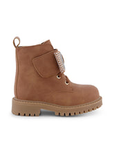 Toddler Daria Bow Moto Boot - Cognac