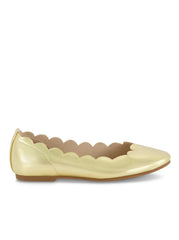 Girls' Amy Scallop Ballet Flat - Gold