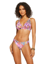 French Exit Full Support Triangle Bra - Pink Multi
