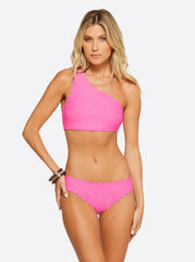 Under the Sea One Shoulder Top - Pink Parfait
