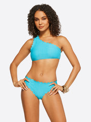 Under the Sea One Shoulder Top - Paradise Sky