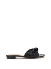 Dydra Knotted Flat Sandal - Black