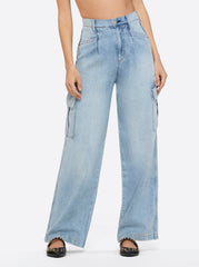Jenna Cargo Pants - Valley Sky