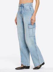 Jenna Cargo Pants - Valley Sky