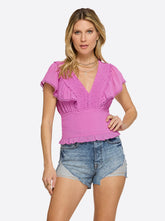 Lilianna Top - Radiant Orchid