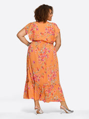 Althea Maxi Dress - Watercolor Roses