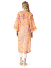 Caelan Kimono - Watercolor Roses