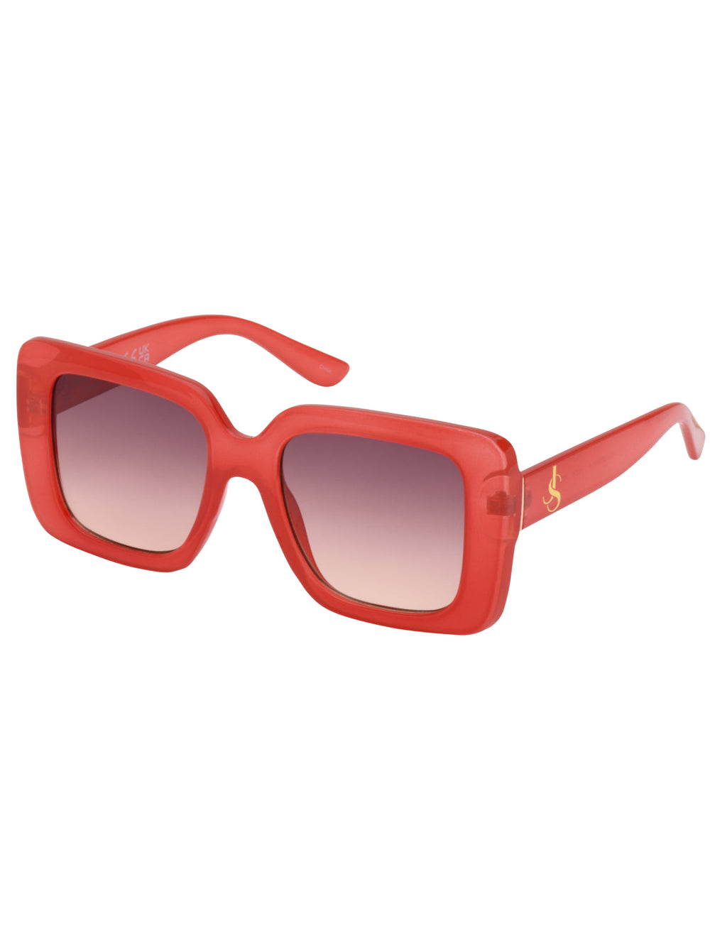 Fashionable Square Sunglasses - Milky Coral