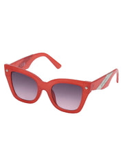 Bold Cat Eye Sunglasses - Milky Coral