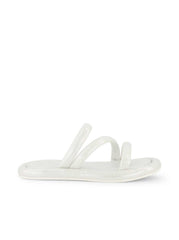 Girls' Kaylen Strap Slippers - Silver