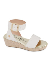 Girls' Asha Cuff Wedge Sandals - White