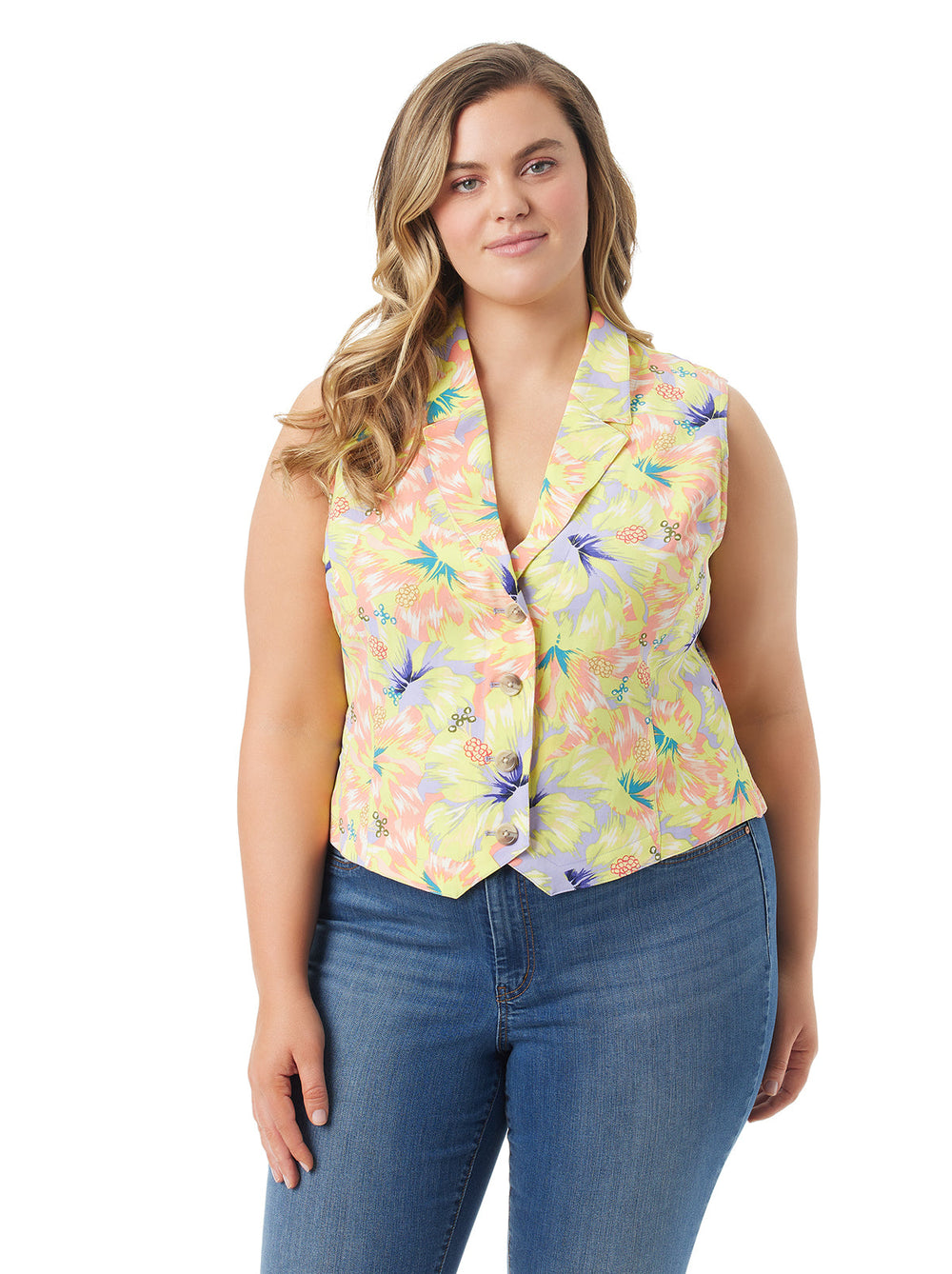 Embla Vest - Candy Hibiscus