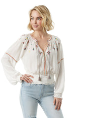 Tanuka Embellished Top - Gardenia
