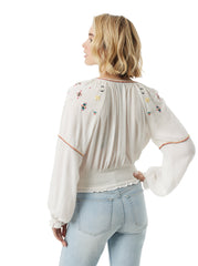 Tanuka Embellished Top - Gardenia