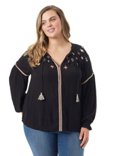 Lissy Embellished Top - Black