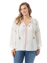 Lissy Embellished Top - Gardenia