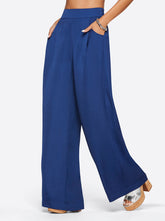 Winnie Wide Leg Pants - Medieval Blue