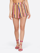 Eliana Short - Rainbow Stripe