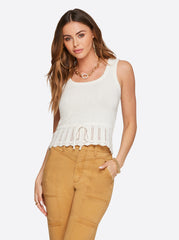Sierra Sweater Tank - Gardenia