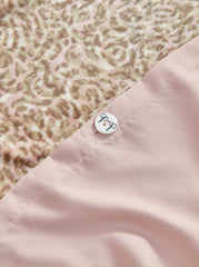 Leopard Printed Plush Duvet Cover Set