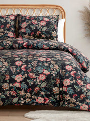 Arcadian Blooms Velvet Duvet Cover Set