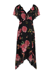 Maila Maxi Dress - Sketchy Roses