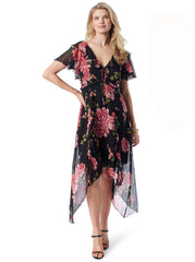 Maila Maxi Dress - Sketchy Roses