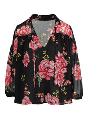 Doris Blouse - Sketchy Roses