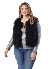Fur Vest - Anthracite