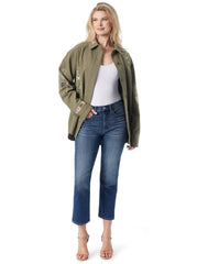 Embellished Shacket - Bronze Green