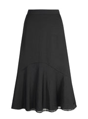Haven Lace Hem Skirt - Anthracite