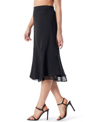 Haven Lace Hem Skirt - Anthracite