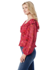 Aki Blouse - Outlines Blossoms