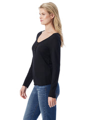 Tahani Henley Top - Anthracite
