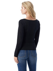 Tahani Henley Top - Anthracite