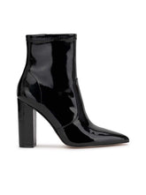 Narelle Pointed Toe Bootie - Black Patent
