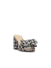 Romilda Block Heel Sandal - Black/White